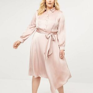 Lane Bryant Asymmetrical Silk Dress